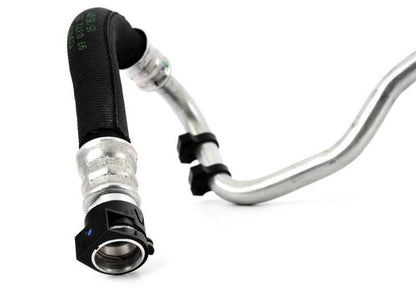 Tubería de retorno del enfriador de aceite OEM 17227589508 para BMW F01, F02. Original BMW.