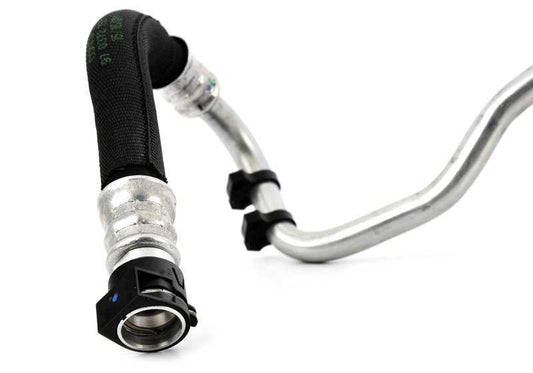 Tubería de retorno del enfriador de aceite OEM 17227589508 para BMW F01, F02. Original BMW.