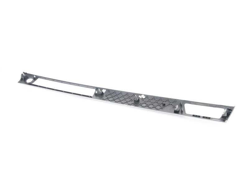 Embellecedor de salpicadero en aluminio derecho OEM 51459148069 para BMW E90, E91, E92, E93. Original BMW.