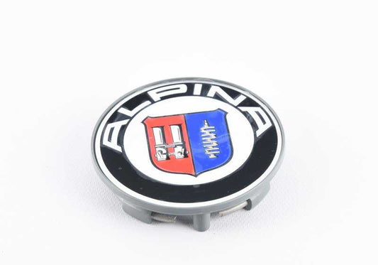 Capa de roda com emblema embutido para BMW Série 5 G30N, G31N Série 7 F01, F01N, F02, F02N, G12, G12N Série 8 G16 X7 G07, G07N Z8 E52 (OEM 36138025861). BMW original