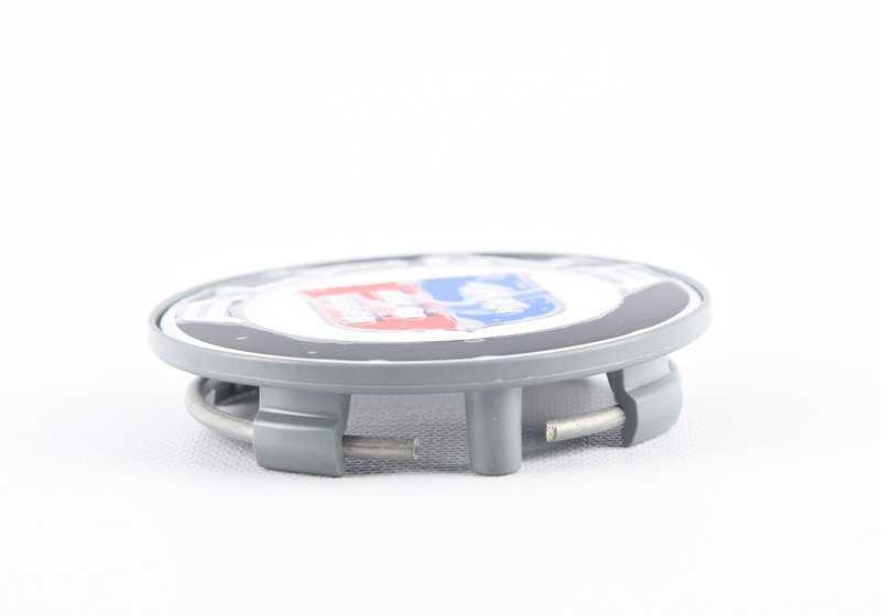 Capa de roda com emblema embutido para BMW Série 5 G30N, G31N Série 7 F01, F01N, F02, F02N, G12, G12N Série 8 G16 X7 G07, G07N Z8 E52 (OEM 36138025861). BMW original