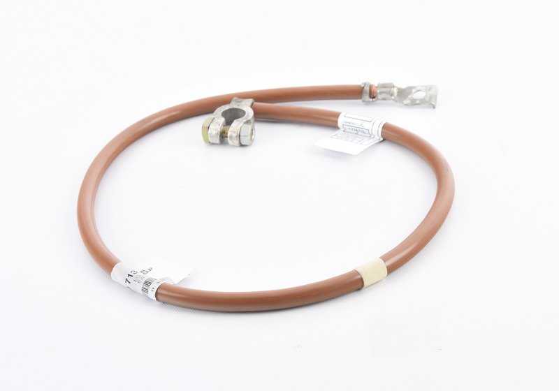 Câble de batterie négatif pour BMW E34 (OEM 12421719728). BMW d'origine.