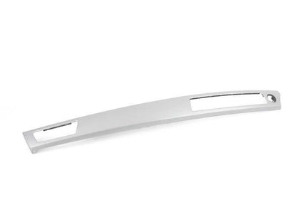 Embellecedor de salpicadero en aluminio derecho OEM 51459148069 para BMW E90, E91, E92, E93. Original BMW.