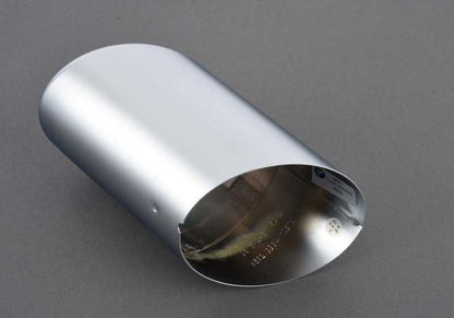 Salida de escape cromada OEM 18307633312 para BMW Serie 3 (F30, F31) y Serie 4 (F32, F33, F36). Original BMW.