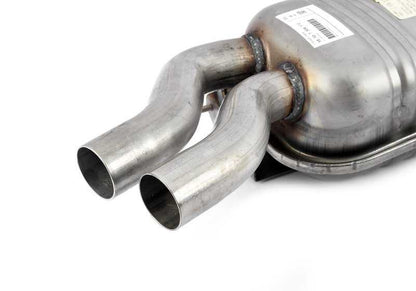 Silêncio traseiro OEM 18107504172 para BMW E46. Compatível com todos os modelos da série 3 E46. Substituição original da BMW.