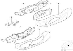Unidad de accionamiento derecha OEM 61307036126 para BMW Serie 3 E46, Serie 6 E63, X3 E83, Z4 E85... y más. Original BMW.