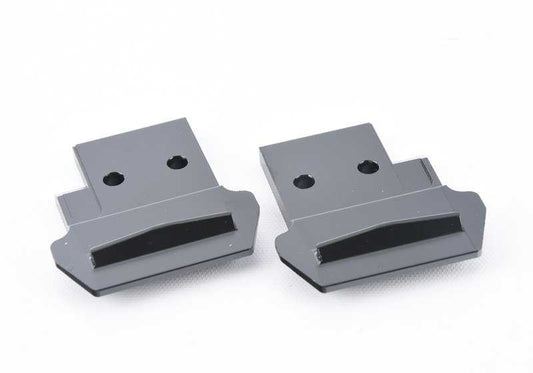 OEM radiator support kit 41117165339 for BMW E60, E61, E63, E64. Original spare part for radiator anchor. Compatible with all the mentioned engines and versions. Original BMW.