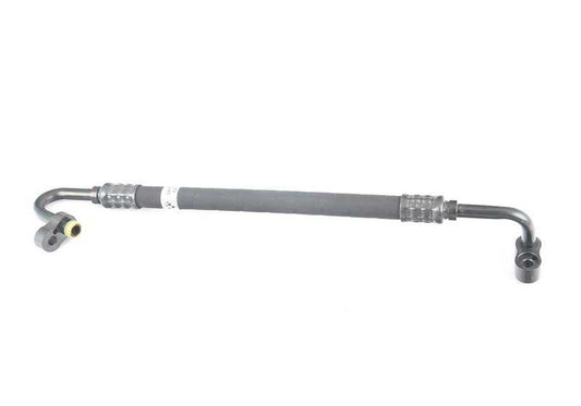 Tubería de alta presión A/C (compresor a condensador) OEM 64539067574 para BMW E30. Compatible con gas R12/R134A. Original BMW.