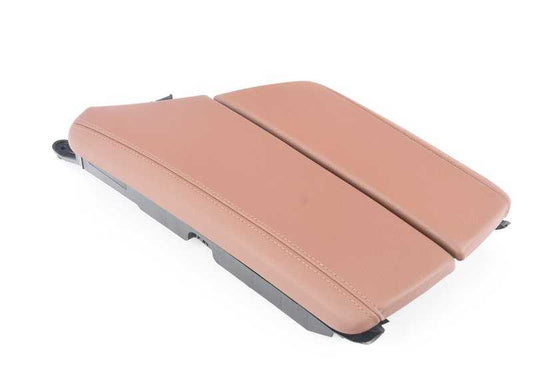 Apoyabrazos central delantero de cuero OEM 51169216869 para BMW F10, F11, F18. Original BMW.
