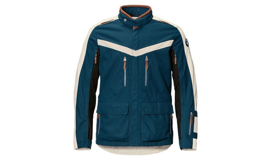 GS -Jacke ADRA Größe 46 Blue OEM 76117913446 für BMW -Motorräder. Originaler BMW Motorrad.