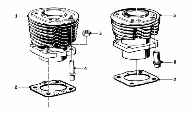Tubo protector de varilla de empuje OEM 11110010104 para BMW R50, R60, R75, R80, R90, R100. Original BMW Motorrad.
