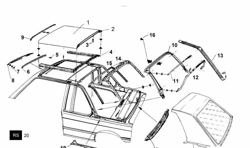 OEM 54310006316 canvas capot for BMW E21. Original BMW.