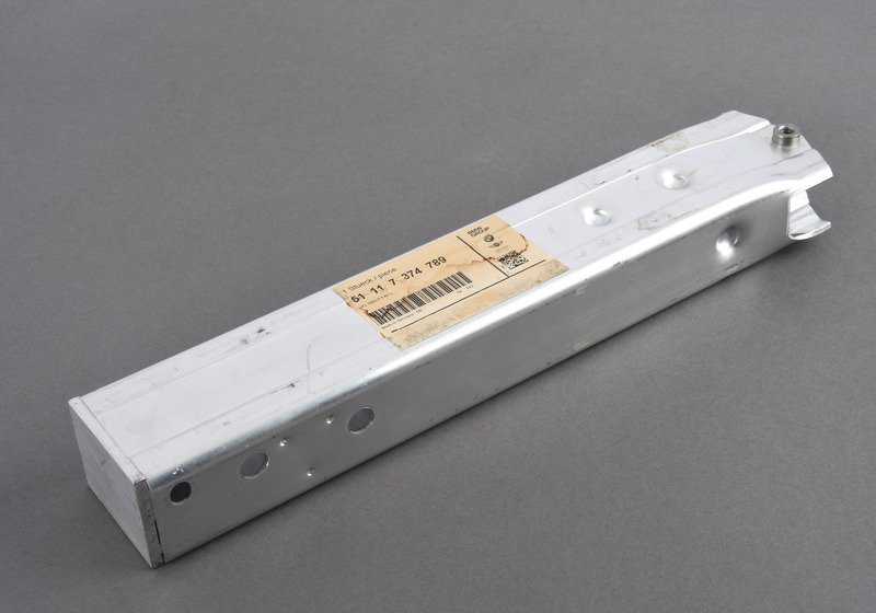 Soporte anticolisión izquierdo inferior OEM 51117374789 para BMW F48 (X1) y F39 (X2). Compatible con modelos sDrive/xDrive 16d, 18i, 20i, 20d, 25i. Pieza original BMW.