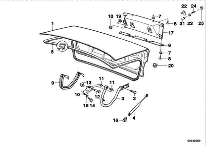 Muelle De Compresion Gas 410N Para Bmw E34. Original Recambios