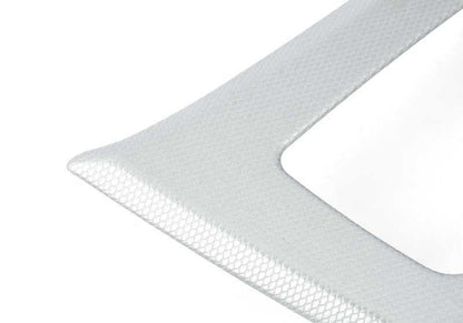 Embellecedor consola central aluminio OEM 51169145147 para BMW E90, E91, E92, E93 (316d, 316i). Color Glaciersilber. Compatible con cambio manual y automático. Original BMW.