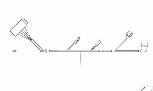Kit de cableado para filtro de partículas diésel OEM 12517800528 para BMW E87 (todas las versiones). Original BMW.