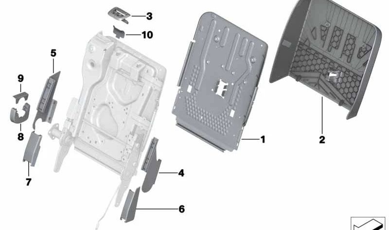 Embellecedor interior izquierdo OEM 52207242372 para BMW F07 520d, 528i, 530d. Compatible con varios acabados y motorizaciones. Original BMW.