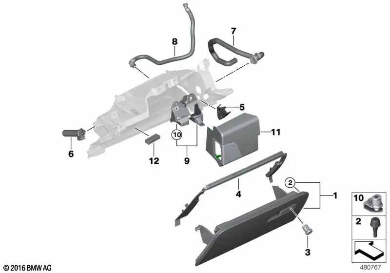 BMW F90, G30, G31, G32 (OEM 51169378570). BMW d'origine