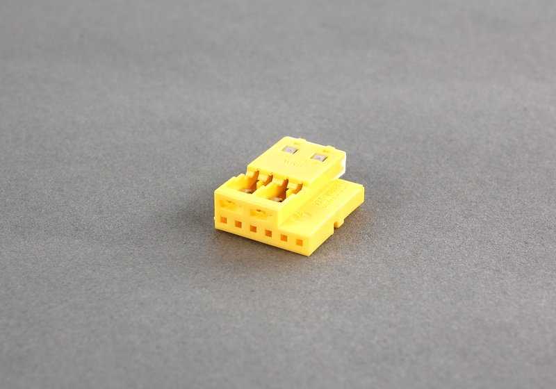 Conector eléctrico 6 pines OEM 61138377158 para BMW E81, E82, E87, E88, F20, F21, E36, E46, E90, E91, E92, E93, F30, F31, F34, F32, E39, E60, E61, E63, E64, E38, E65, E66, E84, E83, F25, E53, E70, E71, E72, E85, E86, E89, E52, I01, I12, I15, I20. Or