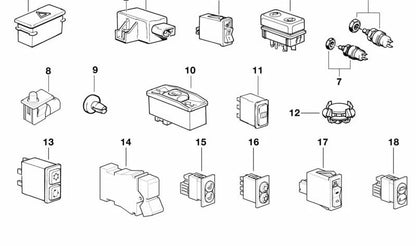 Interruptor de Aire Acondicionado y Flujo de Aire para BMW F22, F23, F30, F31, F32, F33. Original BMW. . Original BMW