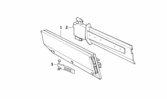 Interruptor final de recorrido OEM 64118390015 para BMW E34, E32, E31. Original BMW.
