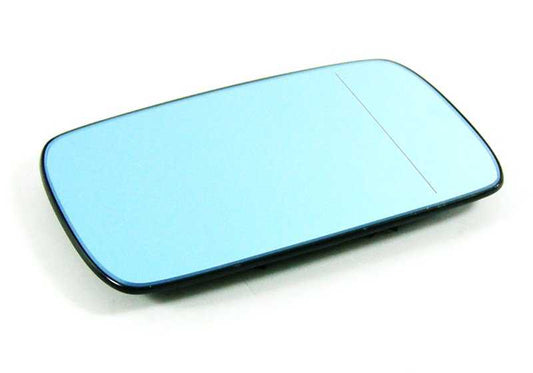 Cristal retrovisor izquierdo calefactable gran angular OEM 51168250438 para BMW E46 y E39. Recambio original BMW.