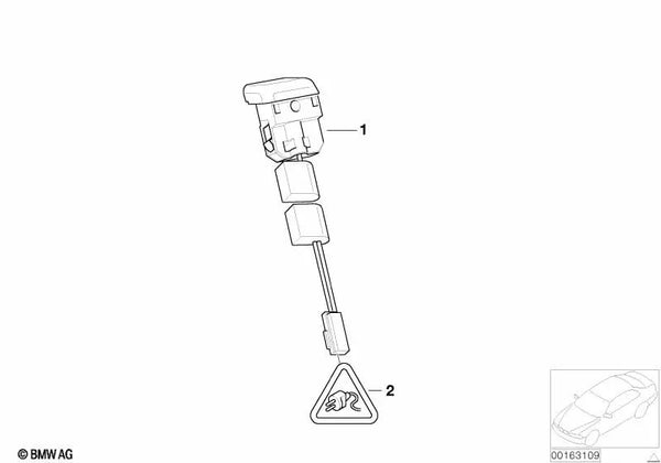 Sensor Solar para BMW E39 Serie 5 (OEM 64116901823). Original BMW
