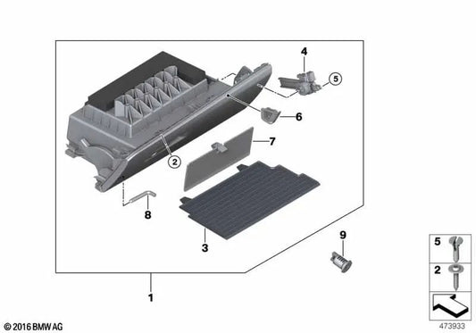 BMW X1 F48, F49, X2 F39 (OEM 511693877777) Computer di guanto. BMW originale.