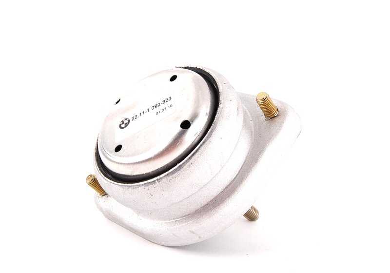 Soporte motor derecho con brida OEM 22111092824 para BMW E39 y E38. Original BMW.