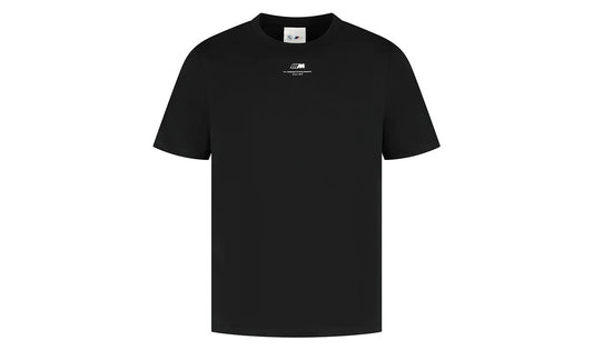Camiseta negra BMW M Logo OEM 80145B5F5D8 con estampado frontal "The Ultimate Driving Machine Since 1972", 100% algodón, unisex, todas tallas. Original BMW.