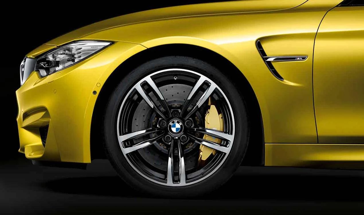 Llanta de aleación ligera 19" 9J ET29 Jet Black bicolor (M radios dobles estilo 437) OEM 36112284550 para BMW M2 F87, M3 F80, M4 F82/F83... y más. Original BMW.