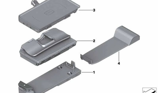 Chargeur de batterie OEM 84105A1DC84 pour BMW G20, G21, G80, G82, G30, G31, G38, G11, G12, G01. BMW d'origine.