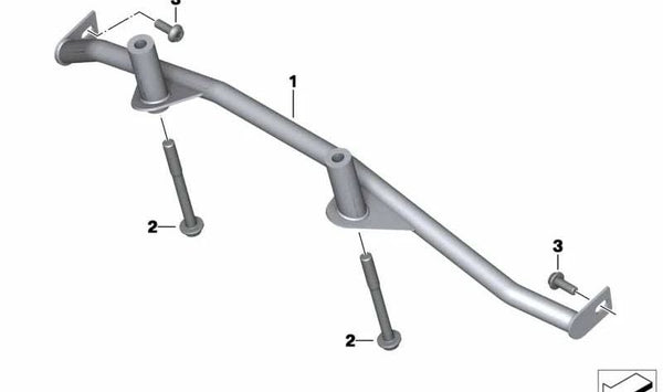 Soporte trasero OEM 46548527969 para BMW Motorrad F 800 GT (FK71) modelos 2012-2019. Original BMW Motorrad.