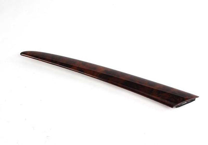 INTERIOR DOOR EMBELLEDER LEFT PAPPEL OEM 51418261741 FOR BMW X5 E53 (Models 3.0D, 3.0I) 2001-2006. Dark wood finish. Original BMW.