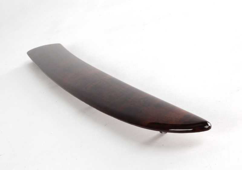 INTERIOR DOOR EMBELLEDER LEFT PAPPEL OEM 51418261741 FOR BMW X5 E53 (Models 3.0D, 3.0I) 2001-2006. Dark wood finish. Original BMW.