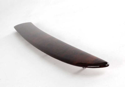 INTERIOR DOOR EMBELLEDER LEFT PAPPEL OEM 51418261741 FOR BMW X5 E53 (Models 3.0D, 3.0I) 2001-2006. Dark wood finish. Original BMW.