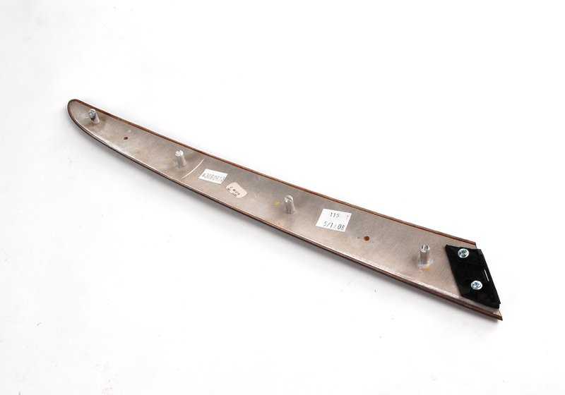 INTERIOR DOOR EMBELLEDER LEFT PAPPEL OEM 51418261741 FOR BMW X5 E53 (Models 3.0D, 3.0I) 2001-2006. Dark wood finish. Original BMW.