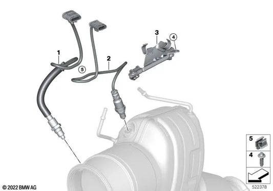 Sonda lambda para BMW G60, G70, G05N, G18N, G06N, G07N, G09 (OEM 11789452687). BMW originais.