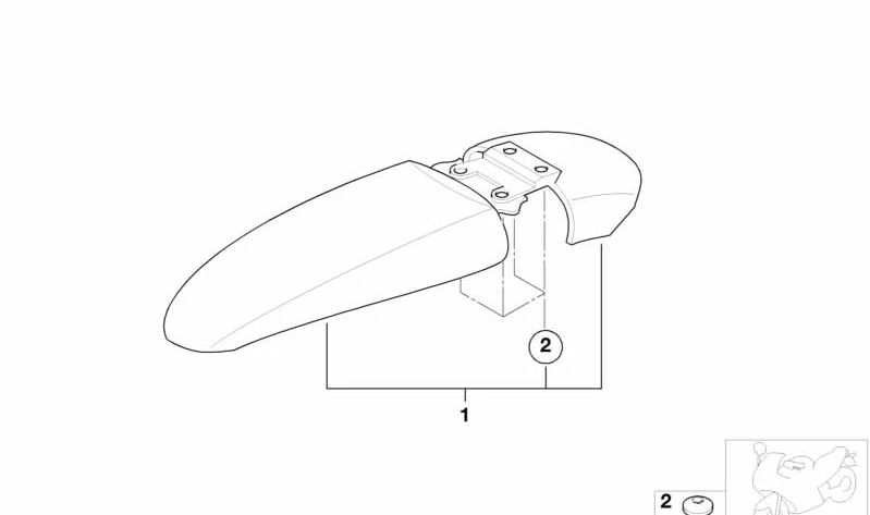 Tornillo avellanado OEM 46632351658 para BMW Motorrad K1, R2, 3/20, 2000, 2002. Repuesto original BMW Motorrad.