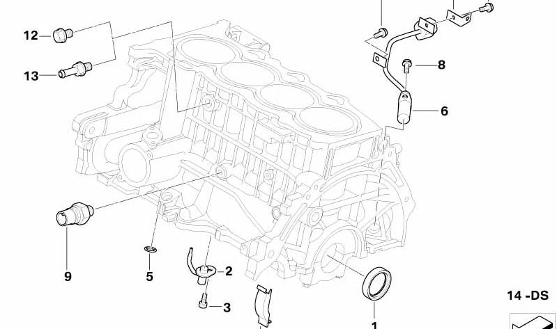 OEM crankshaft revolutions 13627791126 for Mini R50, R52. Original Mini.
