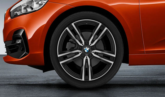 Llanta de aleación M Doble Radio 766 OEM 36118065399 para BMW F45, F45N, F46, F46N. Original BMW.