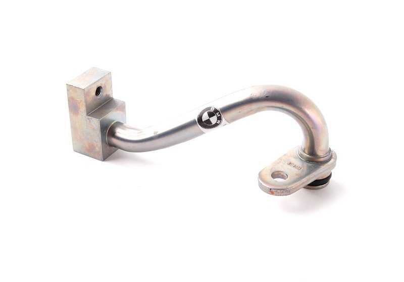 Tubo de retorno del radiador de aceite OEM 17227558467 para BMW E60, E61, E63, E64 (540i, 550i). Original BMW.