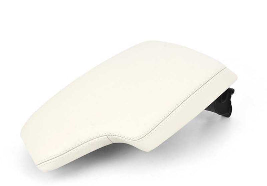 Tapa de reposabrazos central en piel color blanco marfil OEM 51166817659 para BMW Serie 4 F32, F33, F36. Original BMW.
