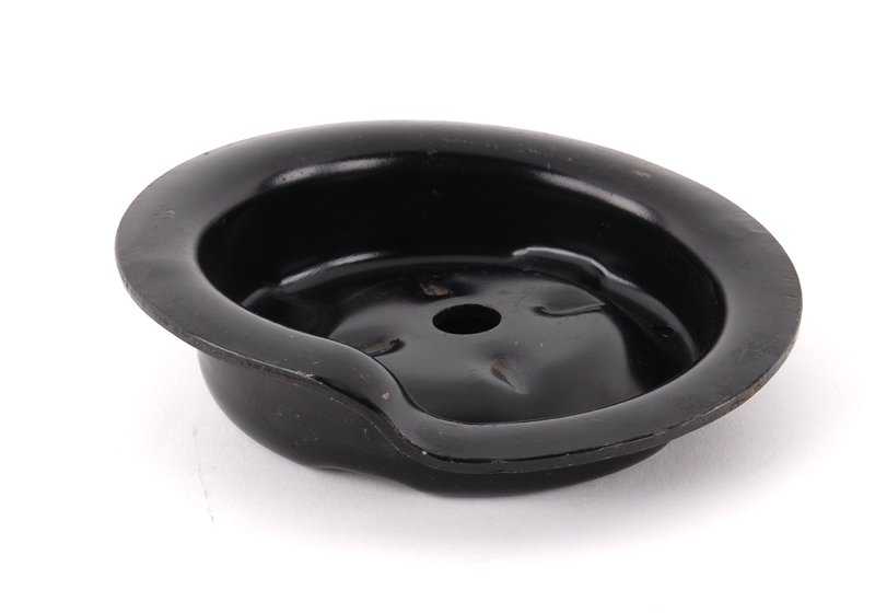 Soporte superior de muelle OEM 31332227348 para BMW E36 M3 y BMW E34 540i/M5. Compatible con modelos: E36 M3 BF91, BF92, BF99, BJ91, BJ92, CB91, CB92 y E34 540i HE51, HE52, M5 HC91. Original BMW.