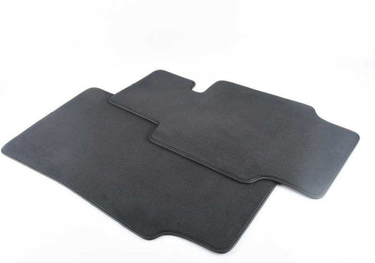 Juego de alfombrillas de terciopelo negras OEM 51478241709 para BMW E52 Z8. Original BMW.