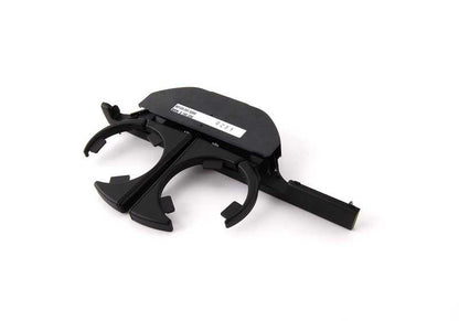Portavasos delantero OEM 51168190206 para BMW E39 520i (modelos con motor M52 y M54, manual o automático, 1996-2003). Color negro. Recambio original BMW.