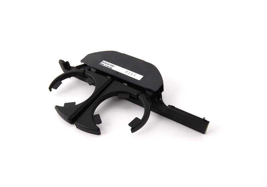 Portavasos delantero OEM 51168190206 para BMW E39 520i (modelos con motor M52 y M54, manual o automático, 1996-2003). Color negro. Recambio original BMW.