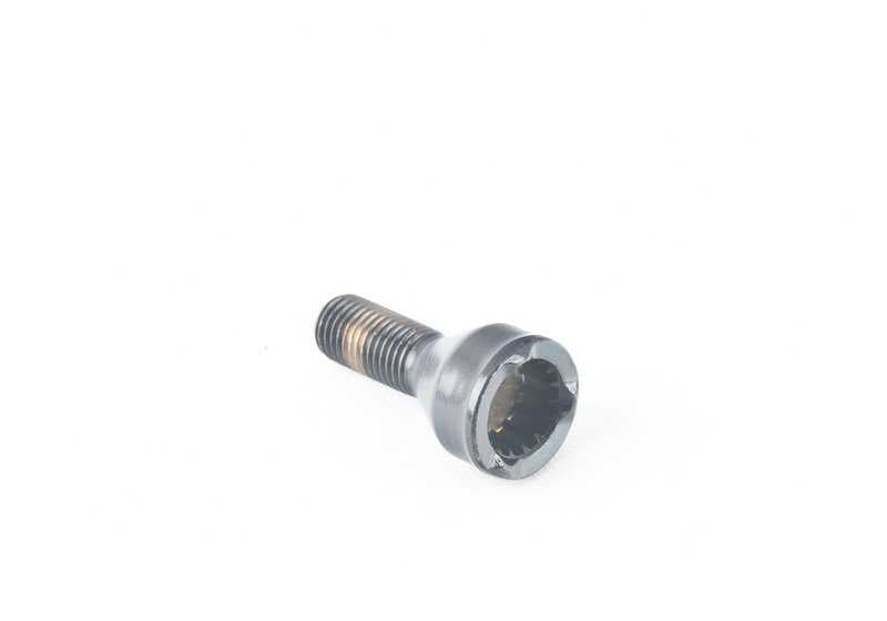 Wheel screw with OEM code 36131181261 for BMW E30, E36, E46, E34, E39, E60, E63, E64, E32, E38, E31, Z1, Z3, E85, E52 and Mini R50, R52, R53. Original BMW and Mini.