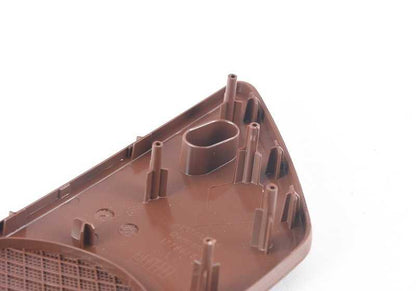 Tapa embellecedora altavoz puerta izquierda OEM 51417261931 para BMW F10, F11 (todos los modelos compatibles). Color marrón canela. Original BMW.