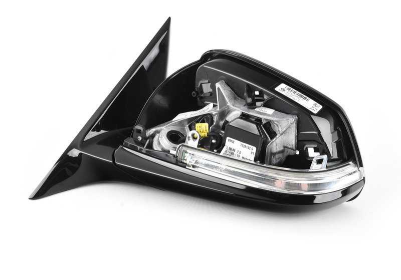 Retrovisor exterior izquierdo calefactable Shadow Line OEM 51167345677 para BMW F30, F30N, F31, F31N, F35, F35N. Original BMW.